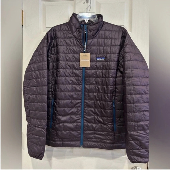 Patagonia Men’s S Small Nano Puff Jacket Obsidian Plum Purple NWT Puffer - Picture 1 of 16
